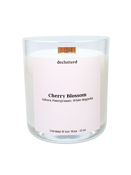 Cherry Blossom Wooden Wick Candle - 13 oz – declutterd