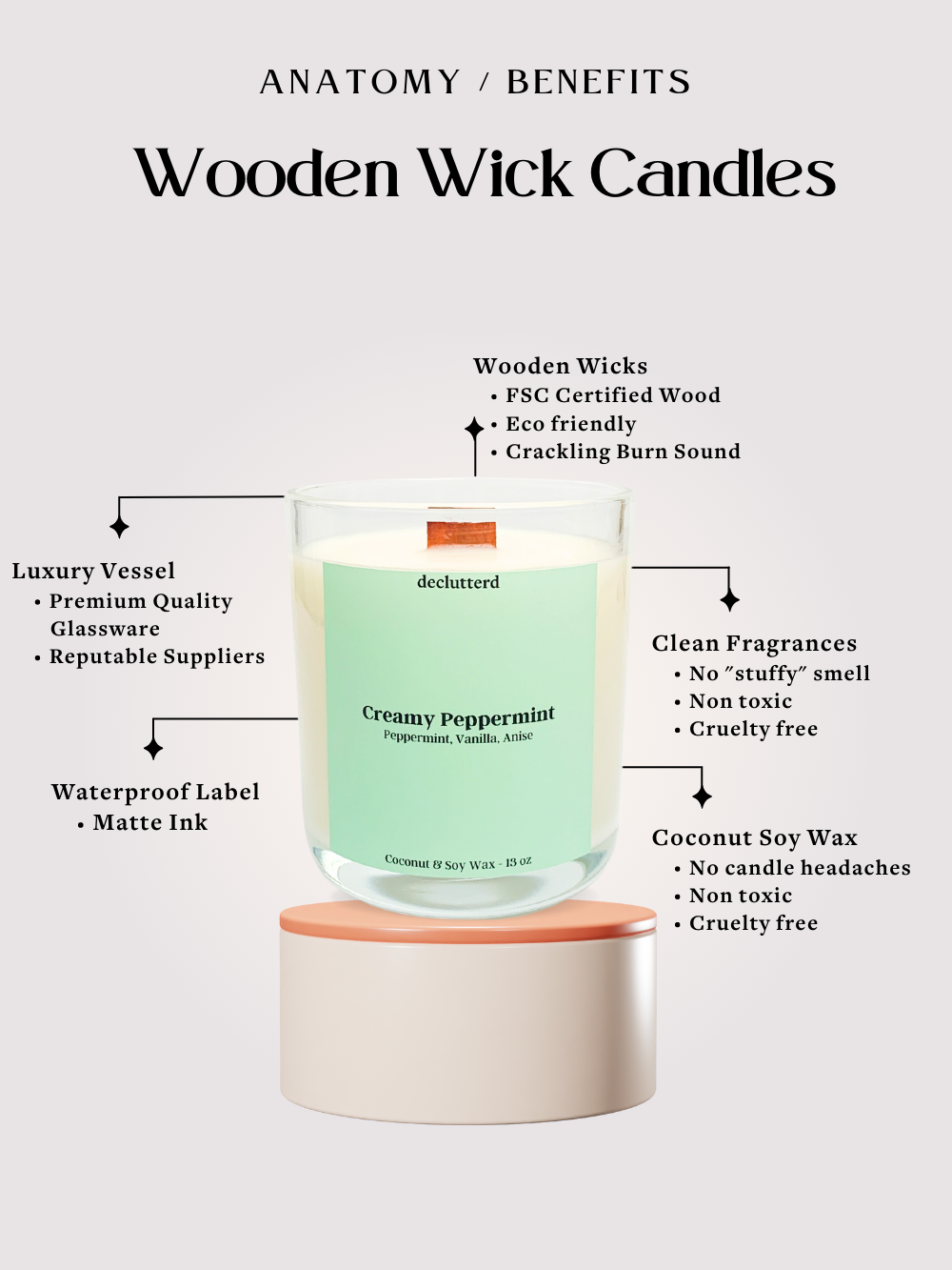 Wood Wick Soy Candles, Buy 3 Get 1 Free Deal
